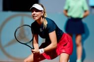 Boulter in action at the Mutua Madrid Open - Day Four - Source: Getty